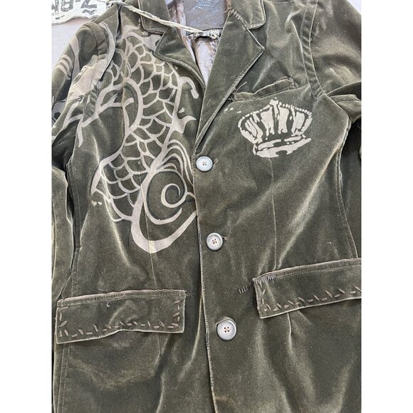 Z BRAND Jacket Blazer Men's Medium Brown Button Velour Sports Coat Rare. - Picture 6 of 12